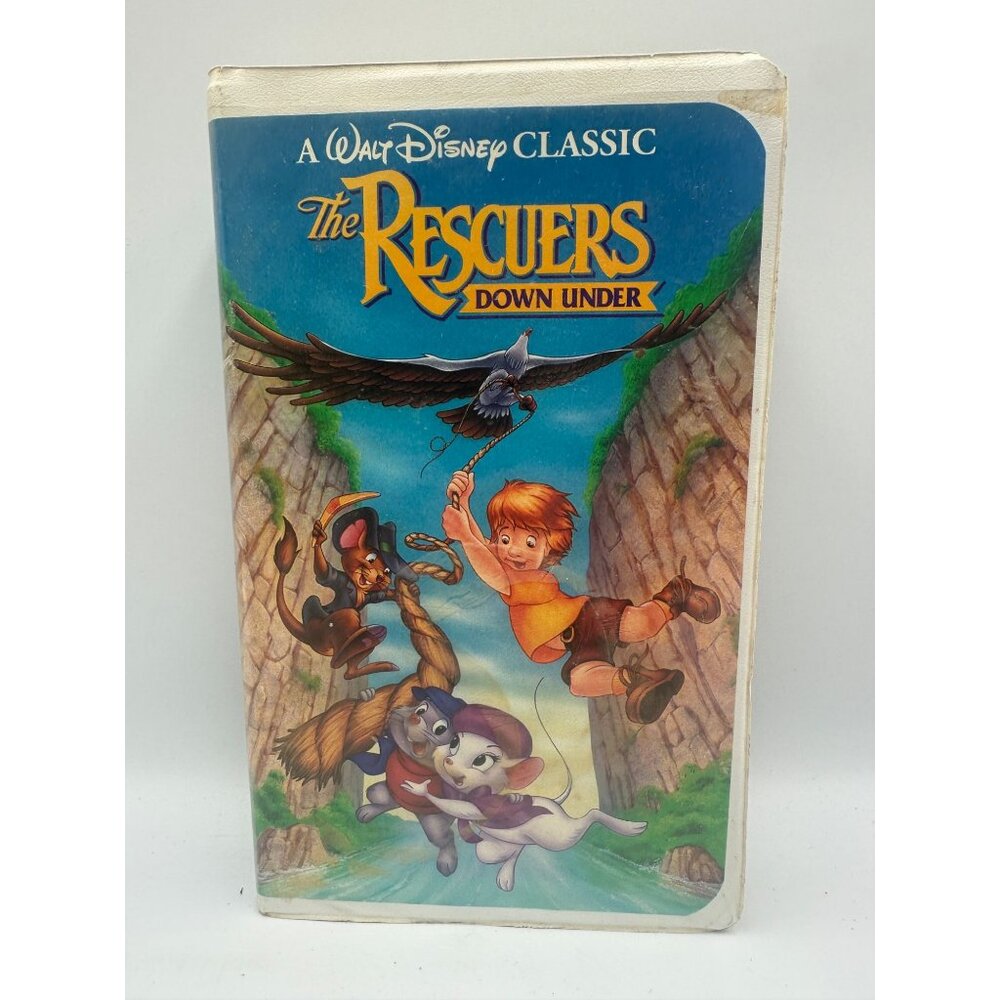 The Rescuers Down Under VHS Disney 1991 Classic Animation Adventure Family